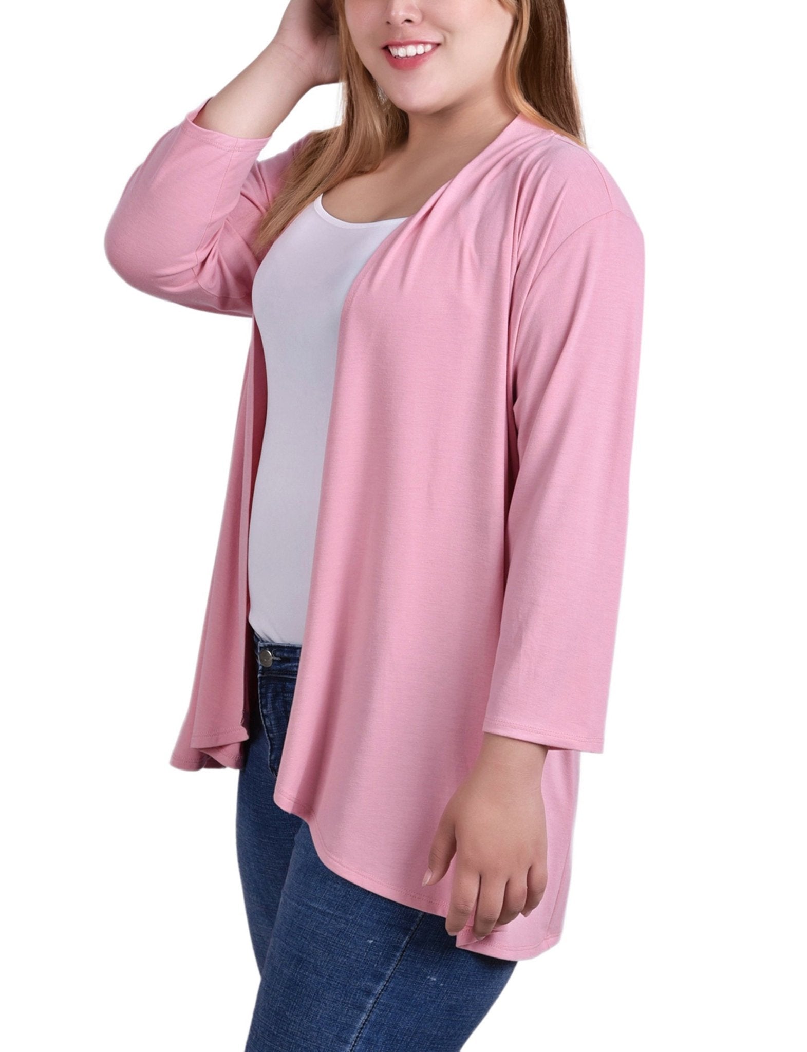 Bridal Rose 3/4 Sleeve Solid Cardigan - Plus - DressbarnCardigans & Completers