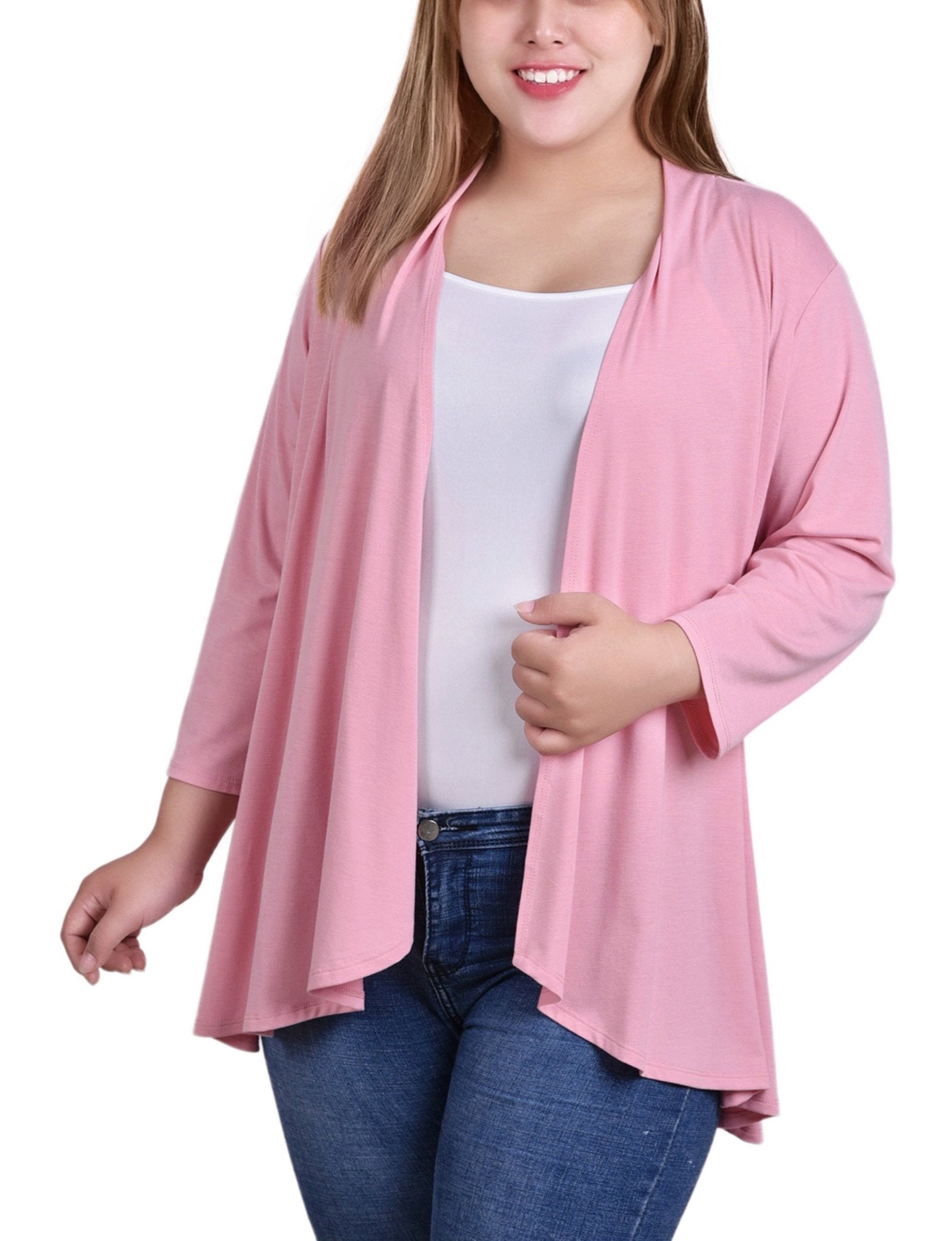 Bridal Rose 3/4 Sleeve Solid Cardigan - Plus - DressbarnCardigans & Completers
