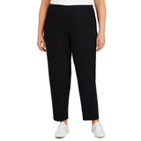 Alfred Dunner Plus Classic Allure Fit Proportioned Pant with Elastic Comfort Waistband Average Length