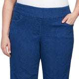 Alfred Dunner Women's Super Stretch Mid- Rise Average Length Pant - Plus
