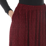 Women's Rhinestone Embellished A-Line Maxi Skirt