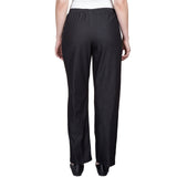 Alfred Dunner Women's Denim Comfort Waistband  Mid Rise Regular Fit Straight Leg Pant Average Length
