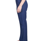 Alfred Dunner Petite Classic All-Around Elastic Waistband Denim Pant Average Length