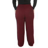 Plus Size Rhinestone Embellished Straight-Leg Pants