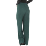 Women's Rhinestone Embellished Straight-Leg Pants