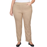 Alfred Dunner Plus Classic Allure Fit Proportioned Pant with Elastic Comfort Waistband Average Length