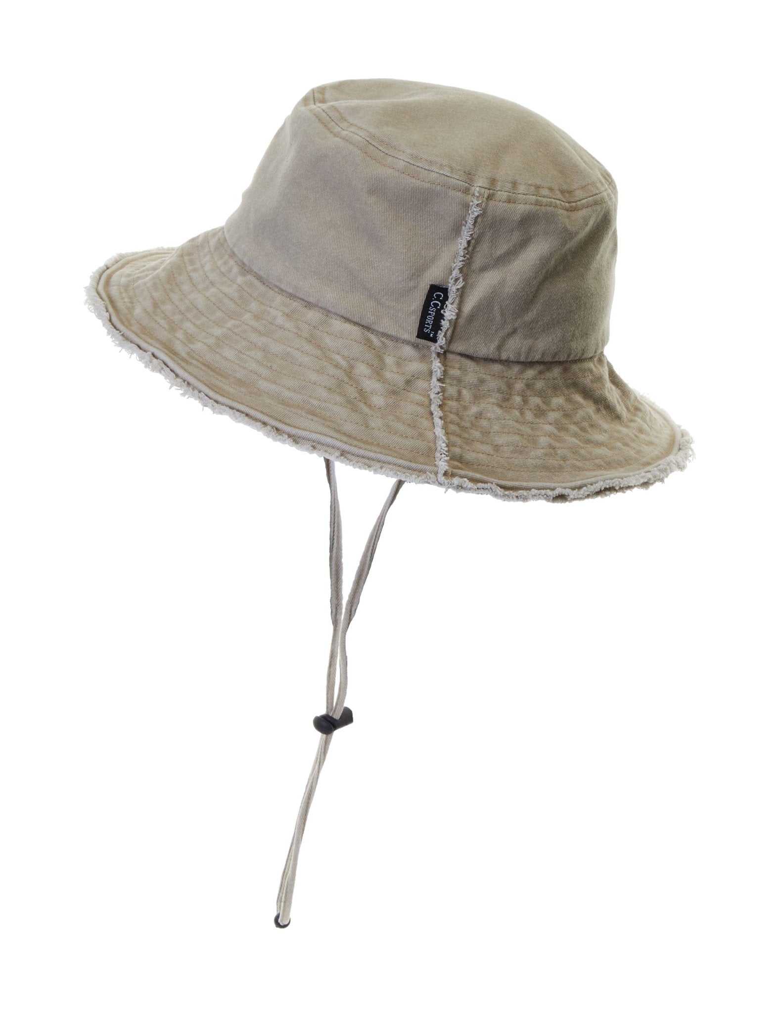 CC Frayed Washed Denim Bucket Hat - DressbarnHats & Beanies