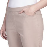 Alfred Dunner Petite Classic Allure Fit Proportioned Pant with Elastic Comfort Waistband Average Length