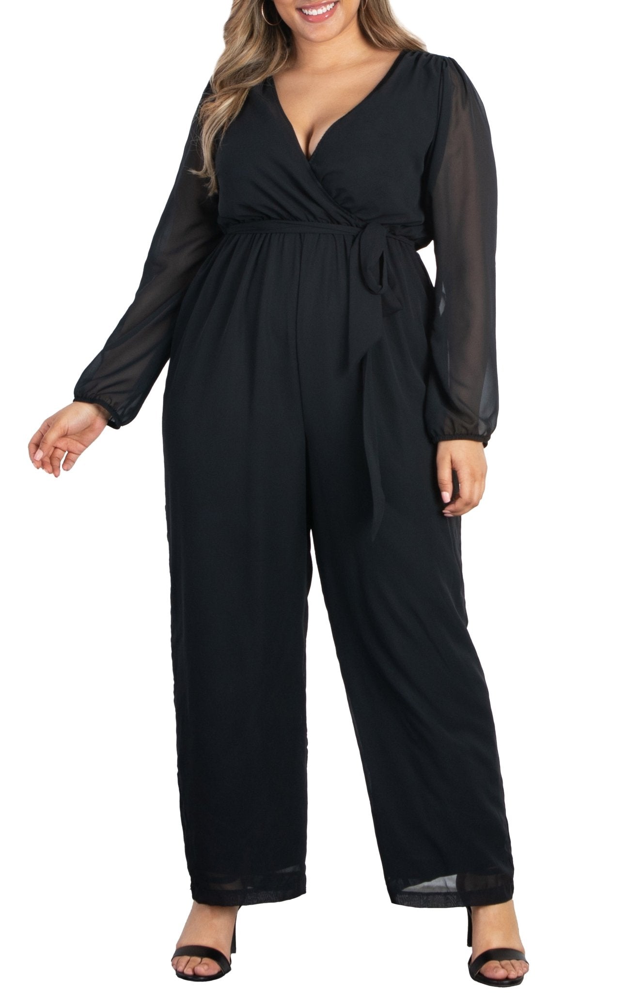 Celina Chiffon Jumpsuit Plus