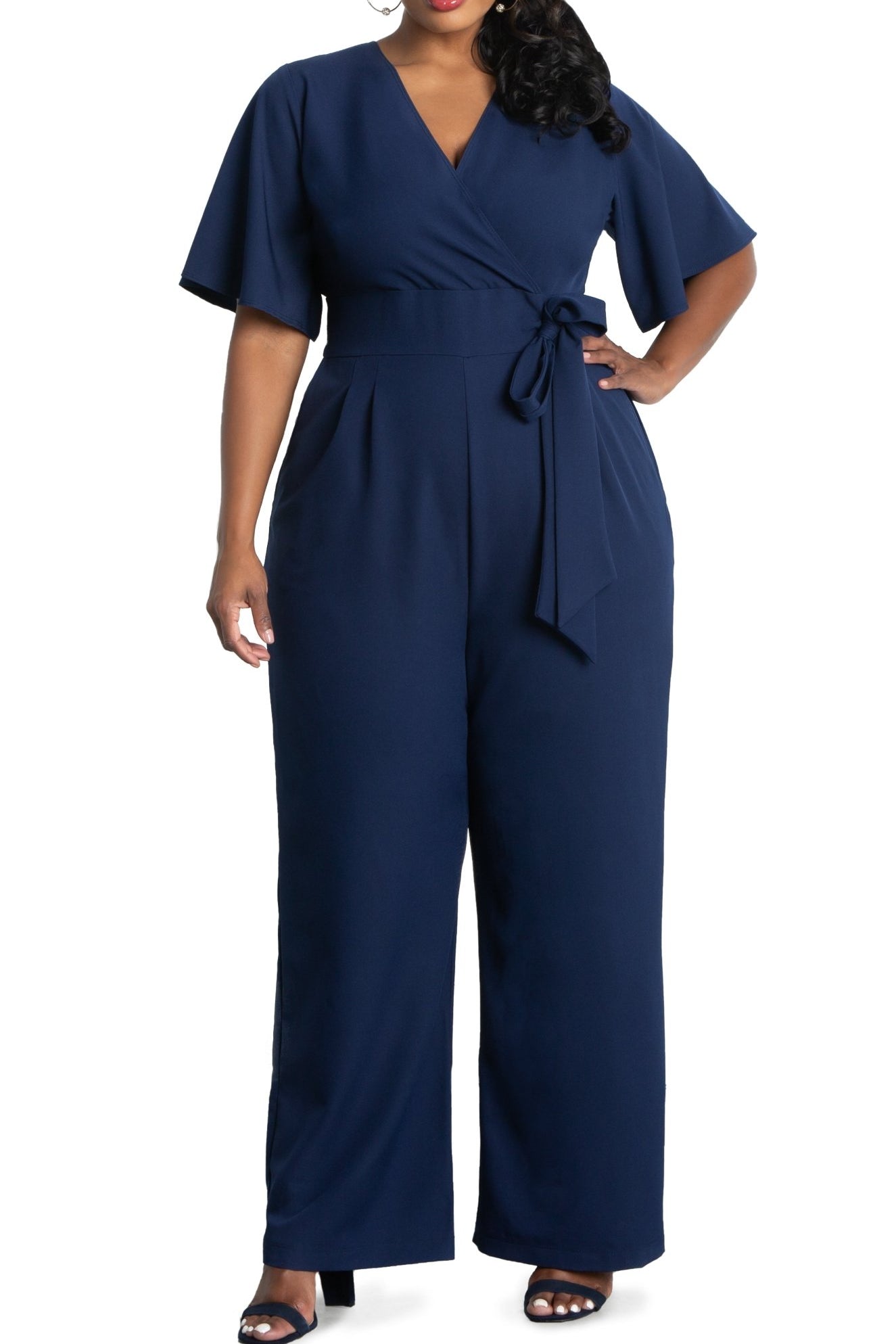 Charisma Crepe Jumpsuit - Plus - DressbarnJumpsuits & Rompers