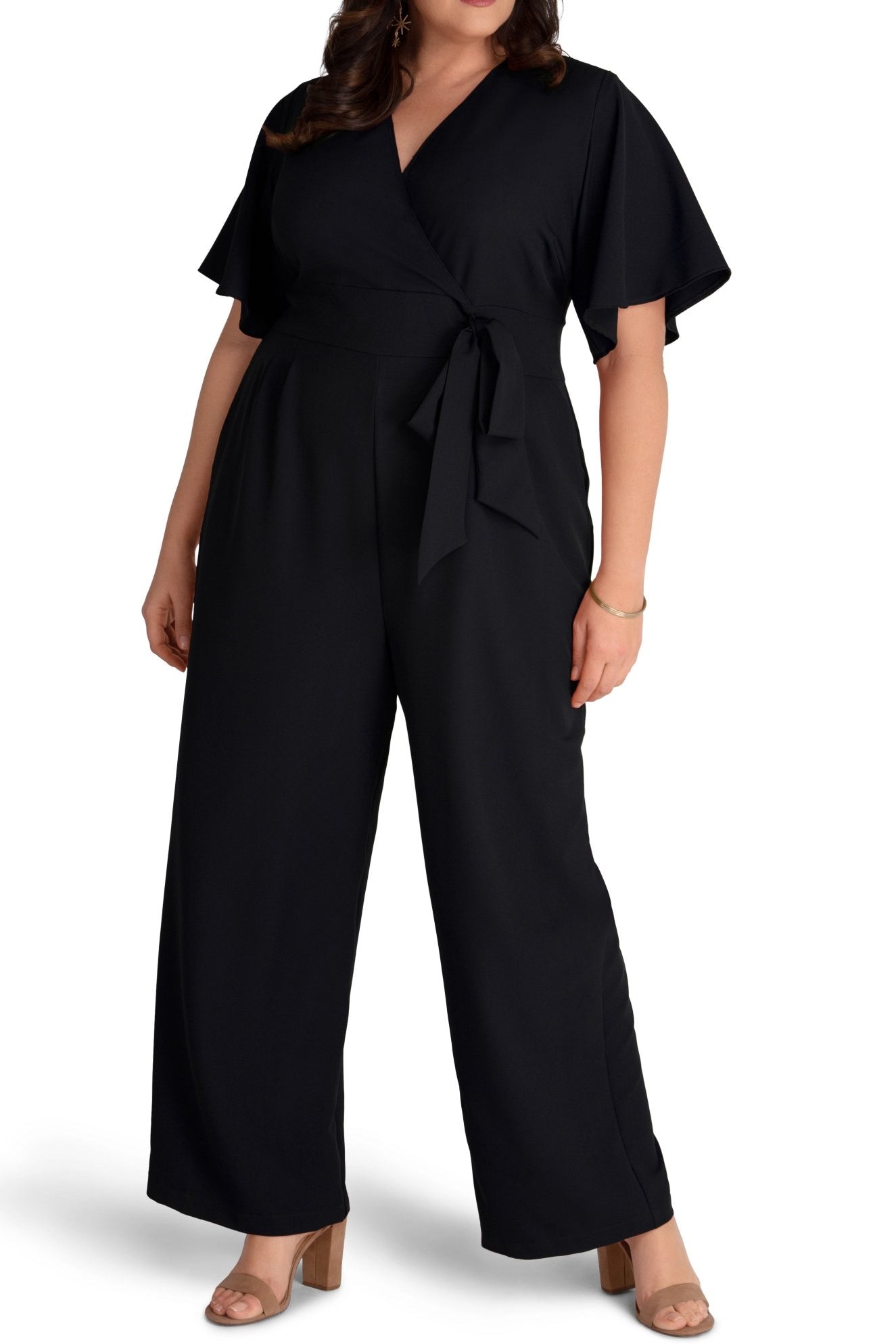 Charisma Crepe Jumpsuit - Plus - DressbarnJumpsuits & Rompers
