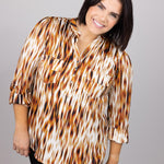 Cocomo Multicolored Pintuck Popover with Pockets - Plus - DressbarnShirts & Blouses