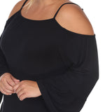 Cold Shoulder Ruffle Sleeve Top - Plus - DressbarnShirts & Blouses