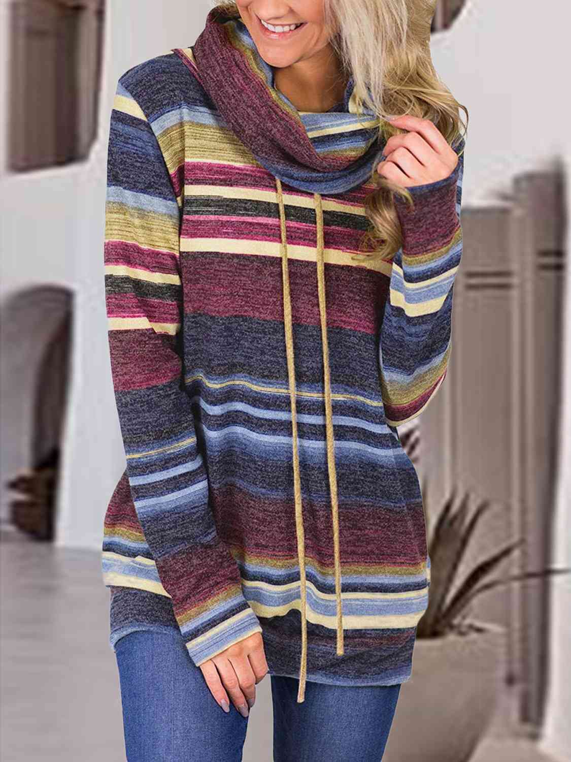 Coleen Drawstring Sweater - DressbarnSweatshirts & Hoodies