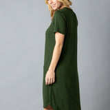 Comfy V-Neck Pocket Dress - DressbarnDresses