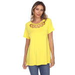 Crisscross Cutout Short Sleeve Top - DressbarnShirts & Blouses