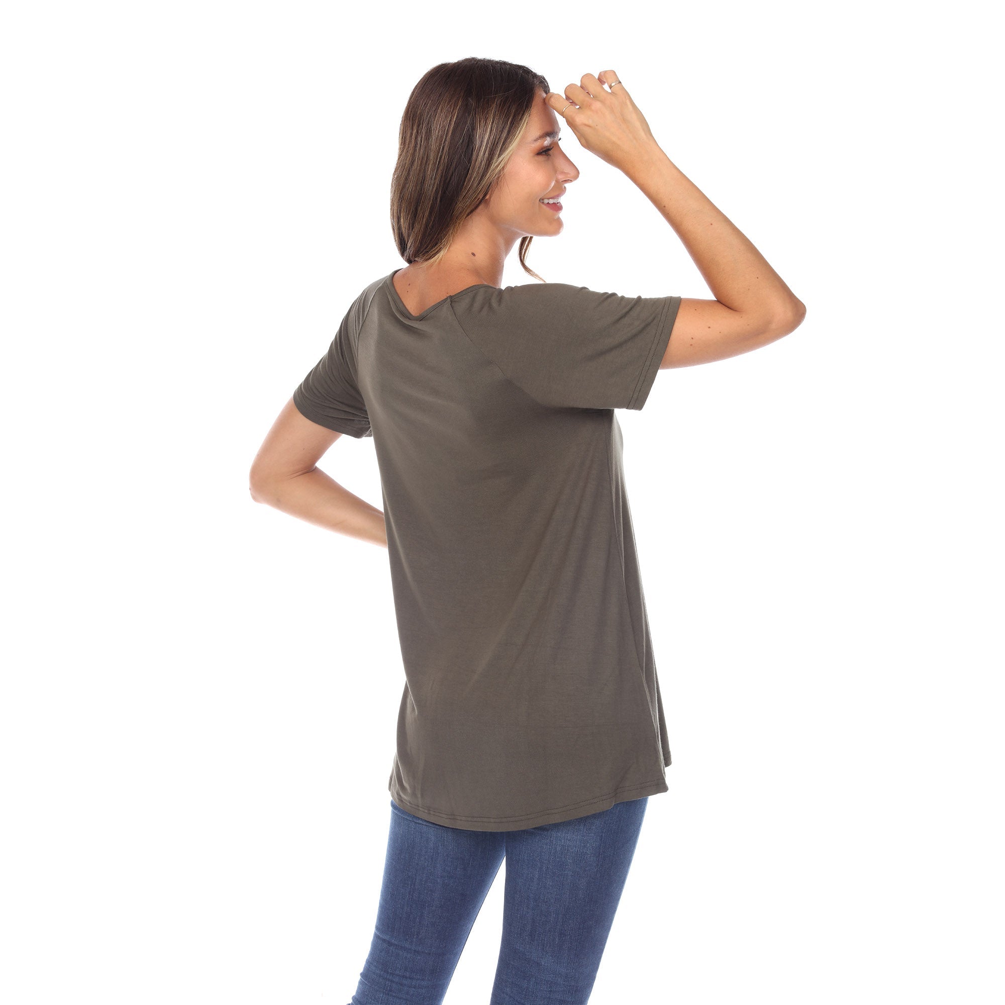 Crisscross Cutout Short Sleeve Top - DressbarnShirts & Blouses