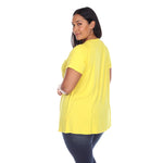 Crisscross Cutout Short Sleeve Top - Plus - DressbarnShirts & Blouses