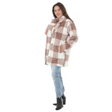 Women's Buffalo Plaid Plush Coat
