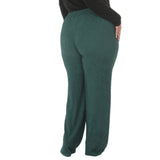 Plus Size Rhinestone Embellished Straight-Leg Pants