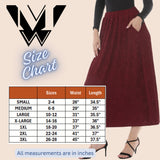 Plus Size Rhinestone Embellished A-Line Maxi Skirt