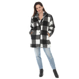 Women's Buffalo Plaid Plush Coat