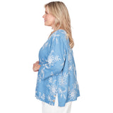 Alfred Dunner Tossed Floral Embroidered Top - Plus
