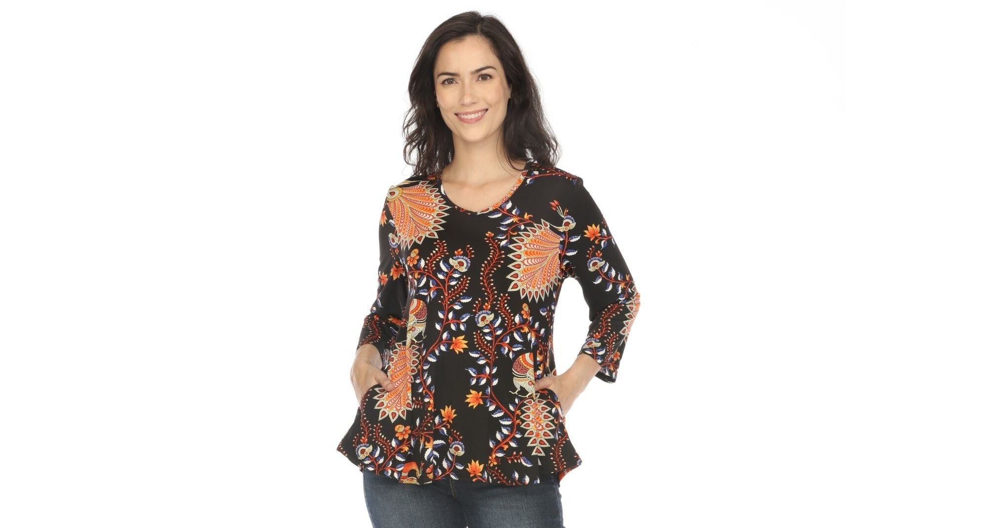 Women's Vibrant Boho Swing Top