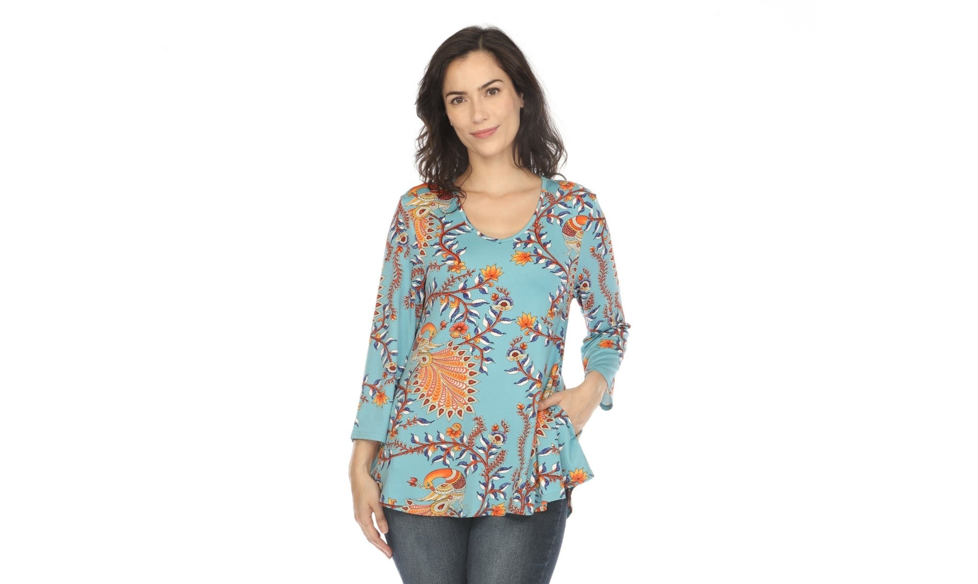 Women's Vibrant Boho Swing Top