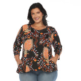 Vibrant Boho Swing Top - Plus