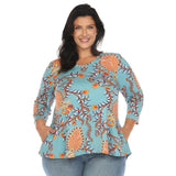 Vibrant Boho Swing Top - Plus