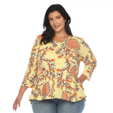Vibrant Boho Swing Top - Plus