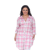 Piper Stretchy Plaid Tunic - Plus