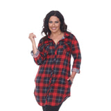 Piper Stretchy Plaid Tunic - Plus
