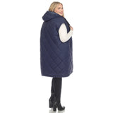 Diamond Quilted Hooded Puffer Vest - Plus - DressbarnVests