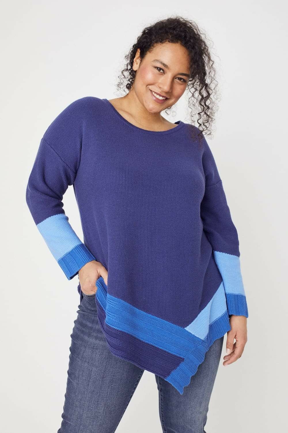 Dressbarn Women's Westport Colorblock Poncho - Plus Pullover - DressbarnShirts & Blouses