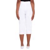 Alfred Dunner Women's Allure Stretch Clamdigger Pant