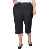 Alfred Dunner Women's Relaxed Fit Denim Capri - Plus