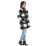 Women's Buffalo Plaid Plush Coat