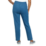 Alfred Dunner Women's Super Stretch Mid- Rise Average Length Pant- Petite
