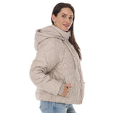 Women's Hooded Quilted Puffer Coat
