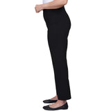 Alfred Dunner Classic Allure Fit Proportioned Pant with Elastic Comfort Waistband Short Length