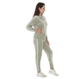 Women's Velour Zip-Front Jacket & Jogger Pants Set