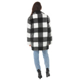 Women's Buffalo Plaid Plush Coat