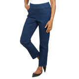Alfred Dunner Women's Super Stretch Mid- Rise Short Length Pant- Petite