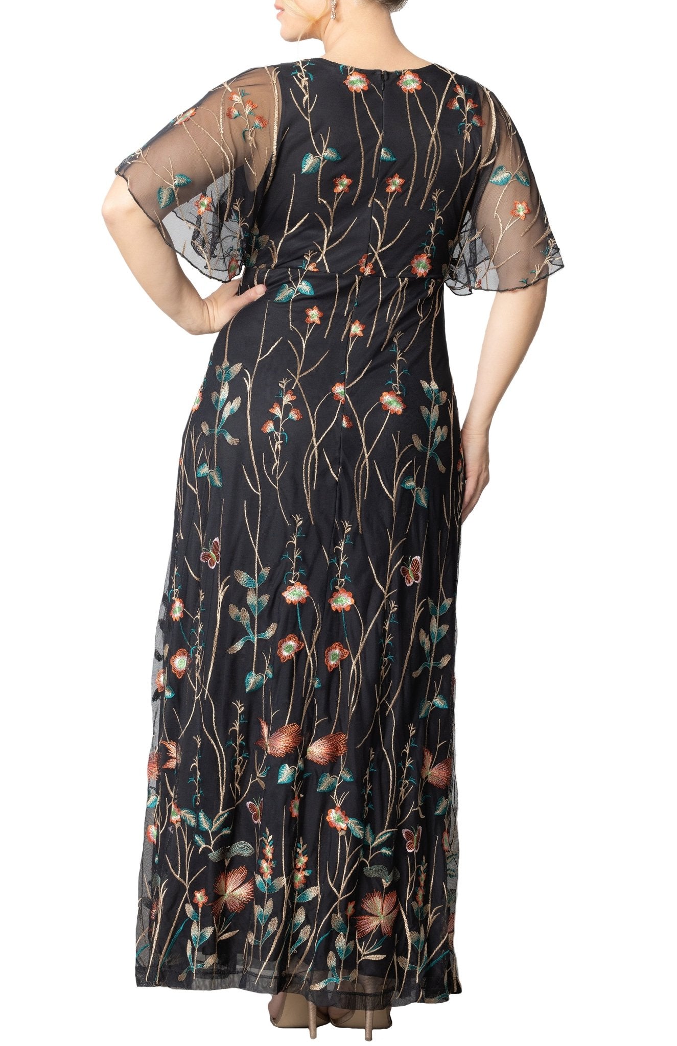 Embroidered Elegance Evening Gown - Plus - DressbarnDresses