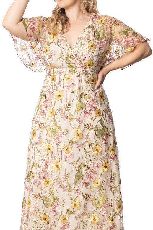 Embroidered Elegance Evening Gown - Plus - DressbarnDresses