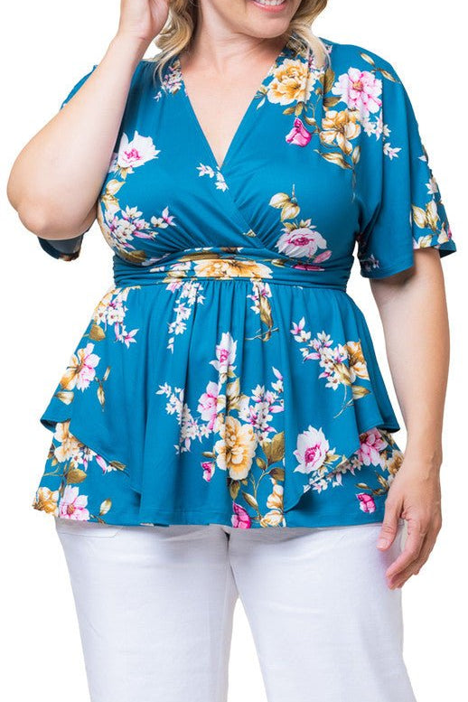 Encore Print Top - Plus - DressbarnShirts & Blouses