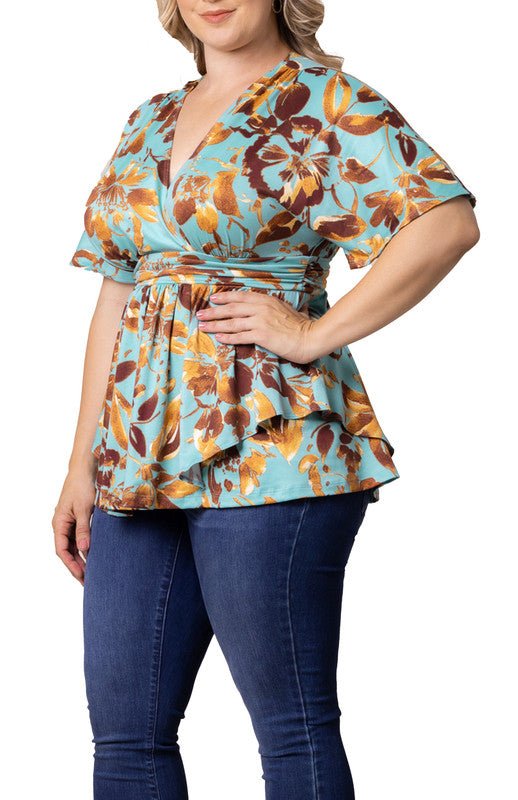 Encore Print Top - Plus - DressbarnShirts & Blouses