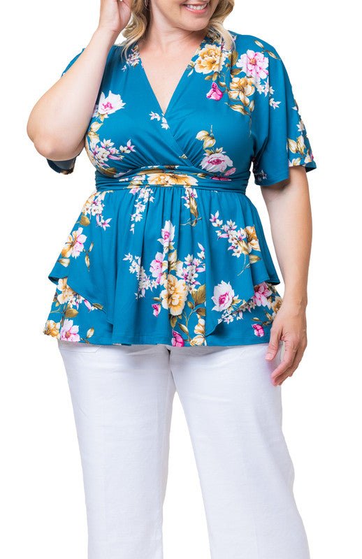 Encore Print Top - Plus - DressbarnShirts & Blouses